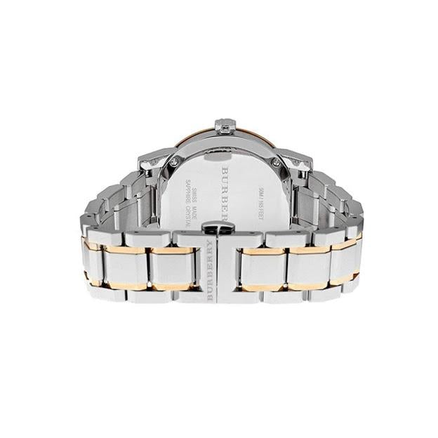 Burberry Ladies Diamonds Two-Tone 34mm Watch