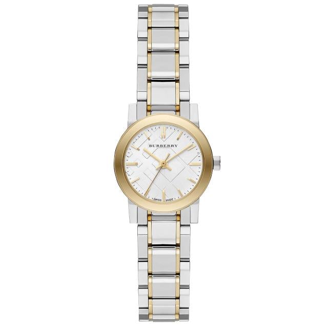 Burberry Ladies White Dial Two-Tone 26mm Watch