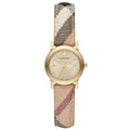 Burberry Ladies The Haymarket 26mm Check Rose Gold Watch