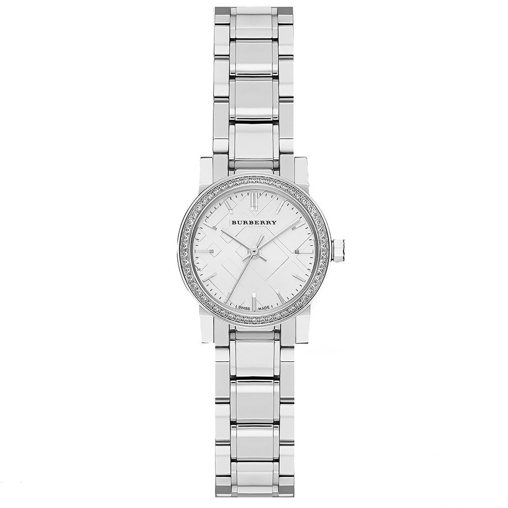 Burberry Ladies The City Diamond White 26mm Watch