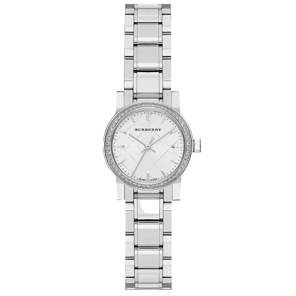 Burberry Ladies The City Diamond White 26mm Watch