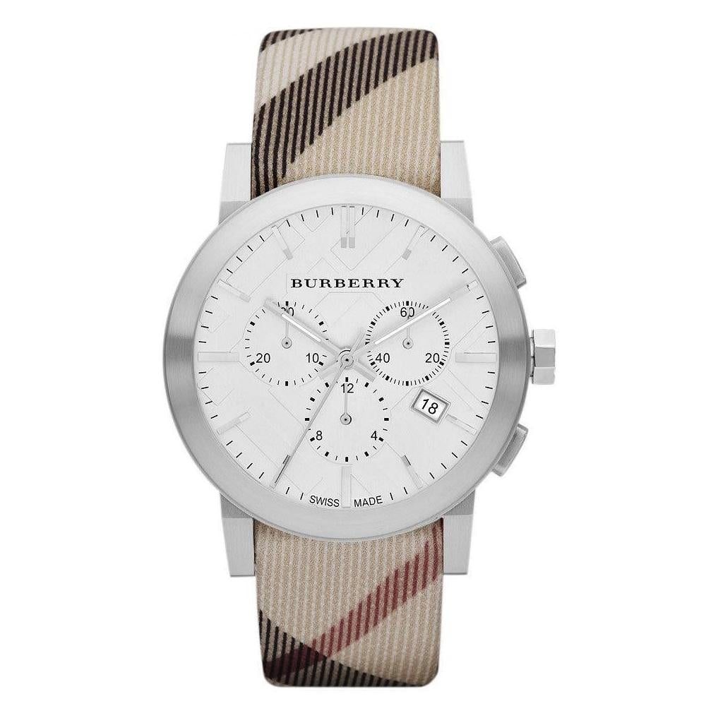Burberry Men City Nova Check 42mm Chronograph Watch