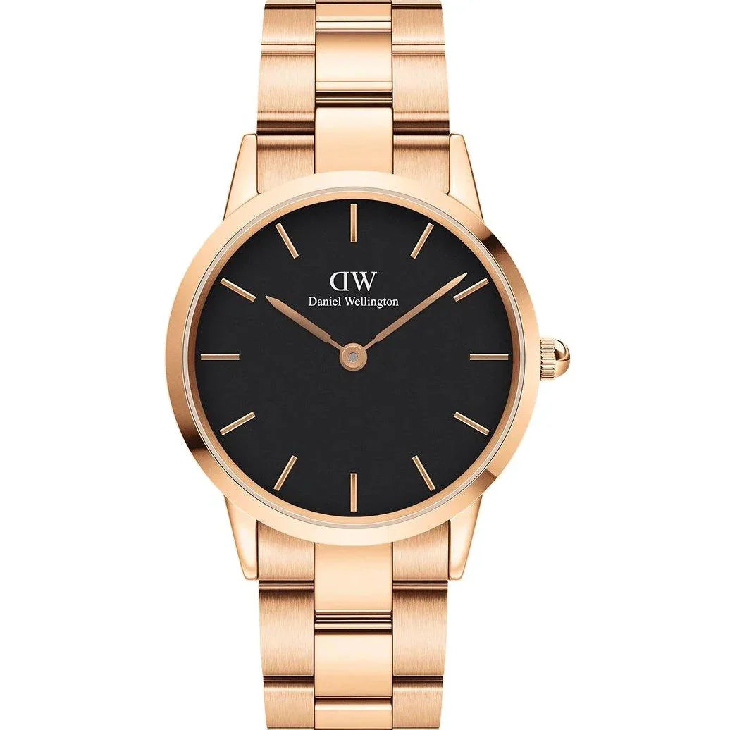 Daniel Wellington Iconic Link Ladies Rose Gold Watch