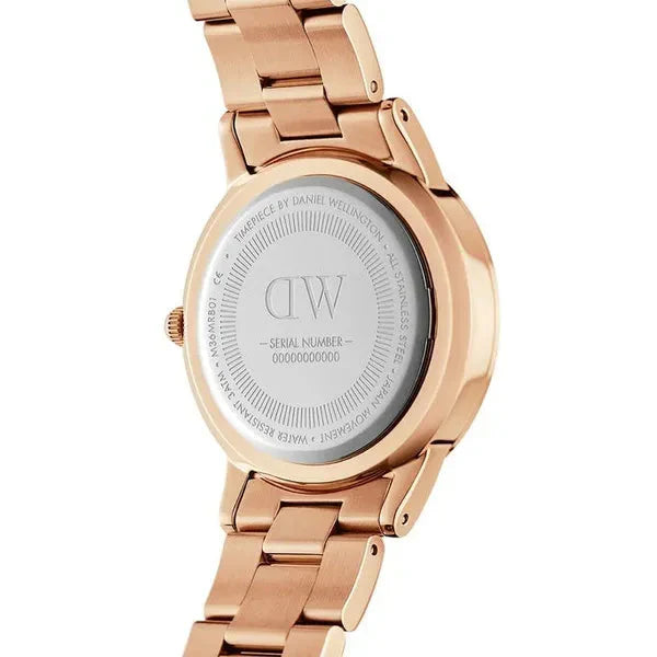 Daniel Wellington Iconic Link Ladies Rose Gold Watch