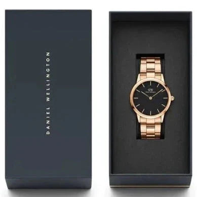 Daniel Wellington Iconic Link Ladies Rose Gold Watch