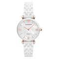 Emporio Armani Ladies White Watch