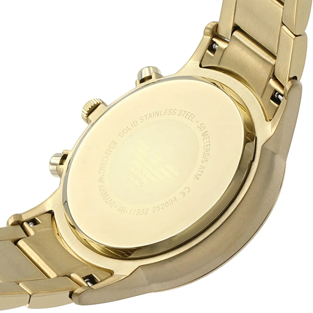 Emporio Armani Men's Chronograph Watch Renato Gold