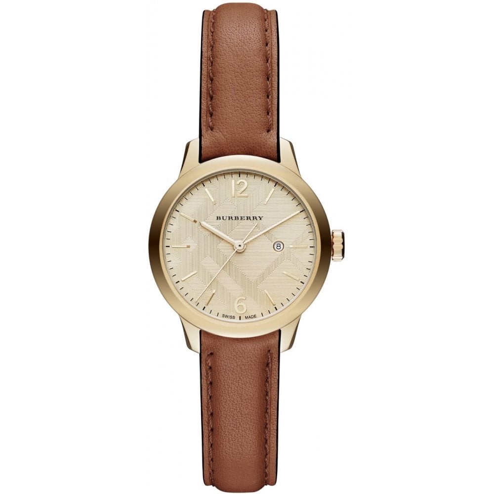 Burberry The Classic Ladies Gold Brown Watch