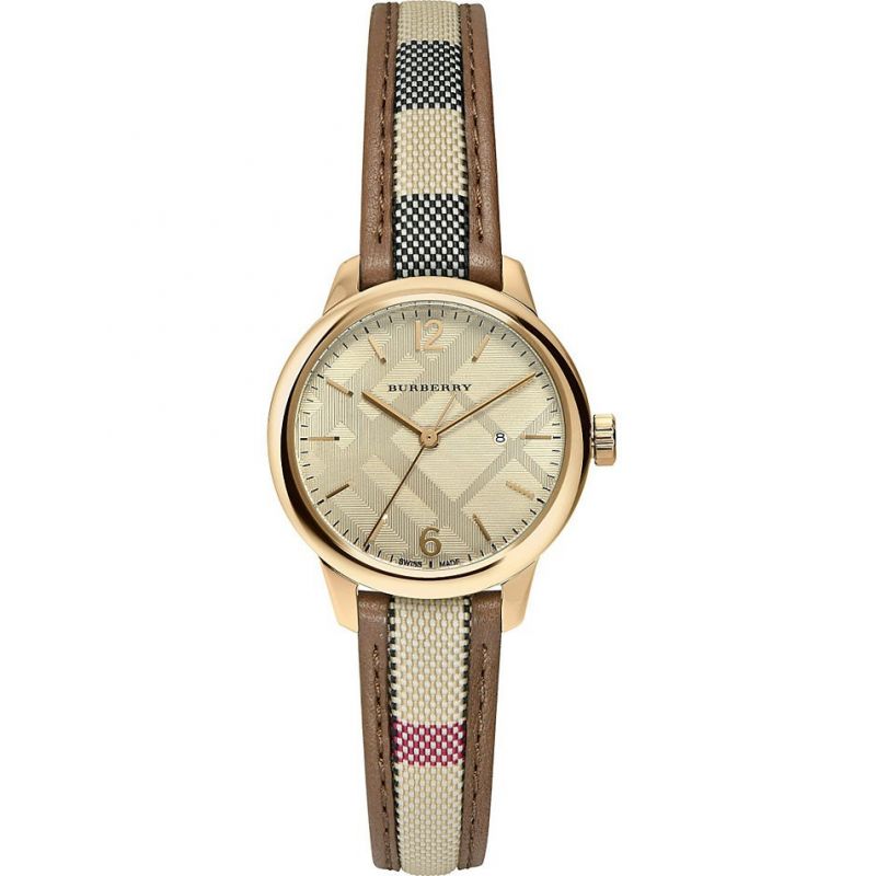 Burberry Ladies The Classic Yellow Gold 32mm Watch
