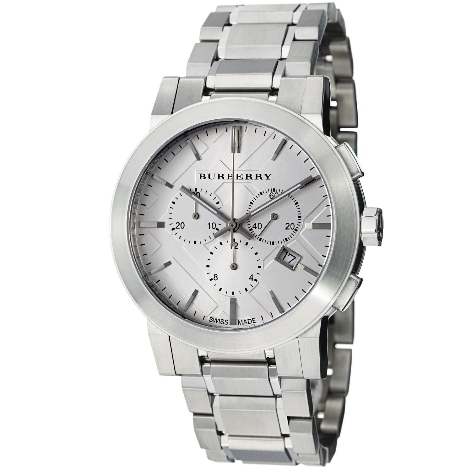 Burberry Men's Chronograph The City Silver 42mm Watch