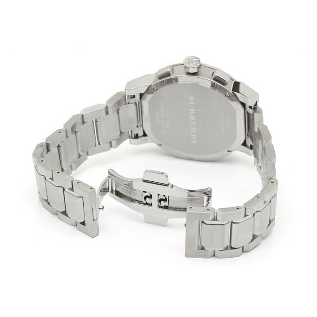 Burberry Men's Blue Silver Chronograph 42mm Watch