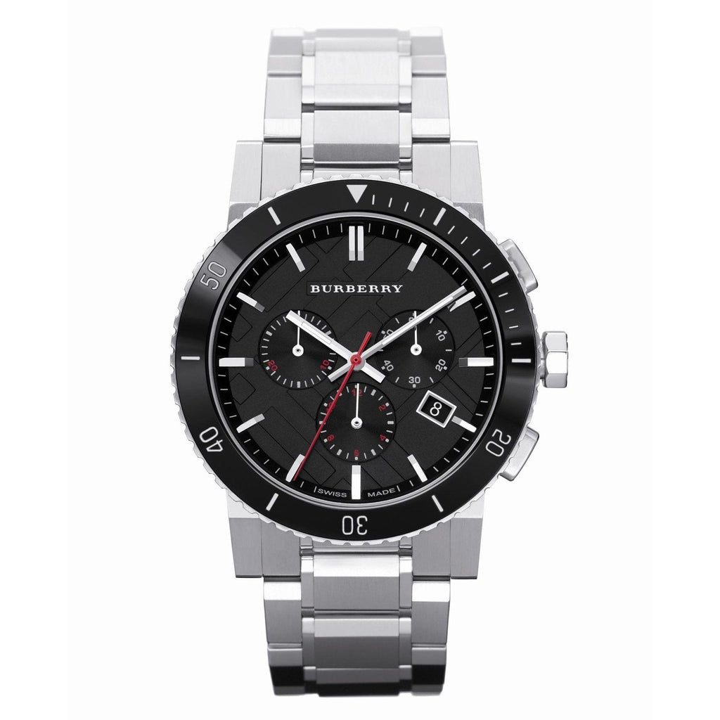 Burberry Men's Silver Chronograph 42mm Watch
