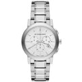 Burberry The City Silver Chronograph 38mm Watch