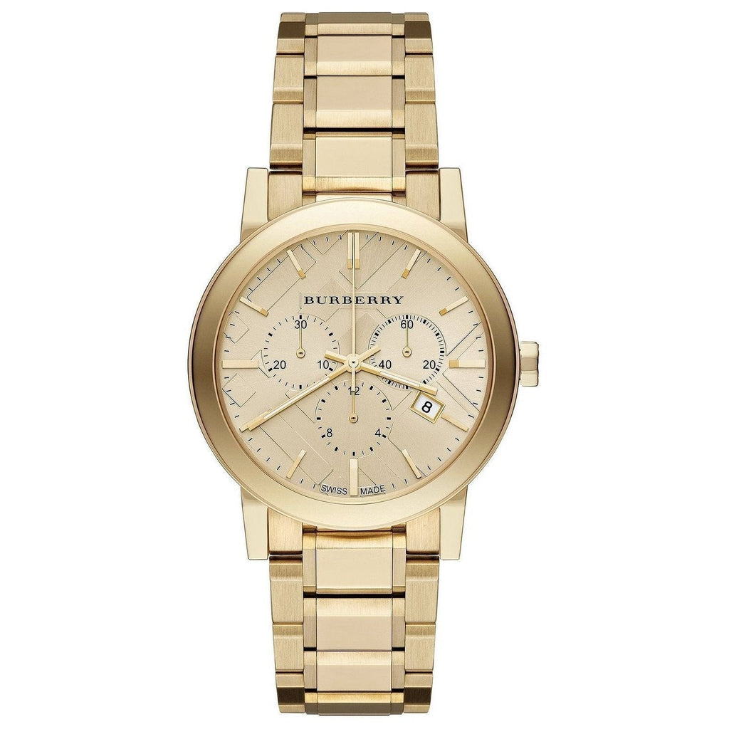 Burberry Gold Tone Chronograph 38mm Watch