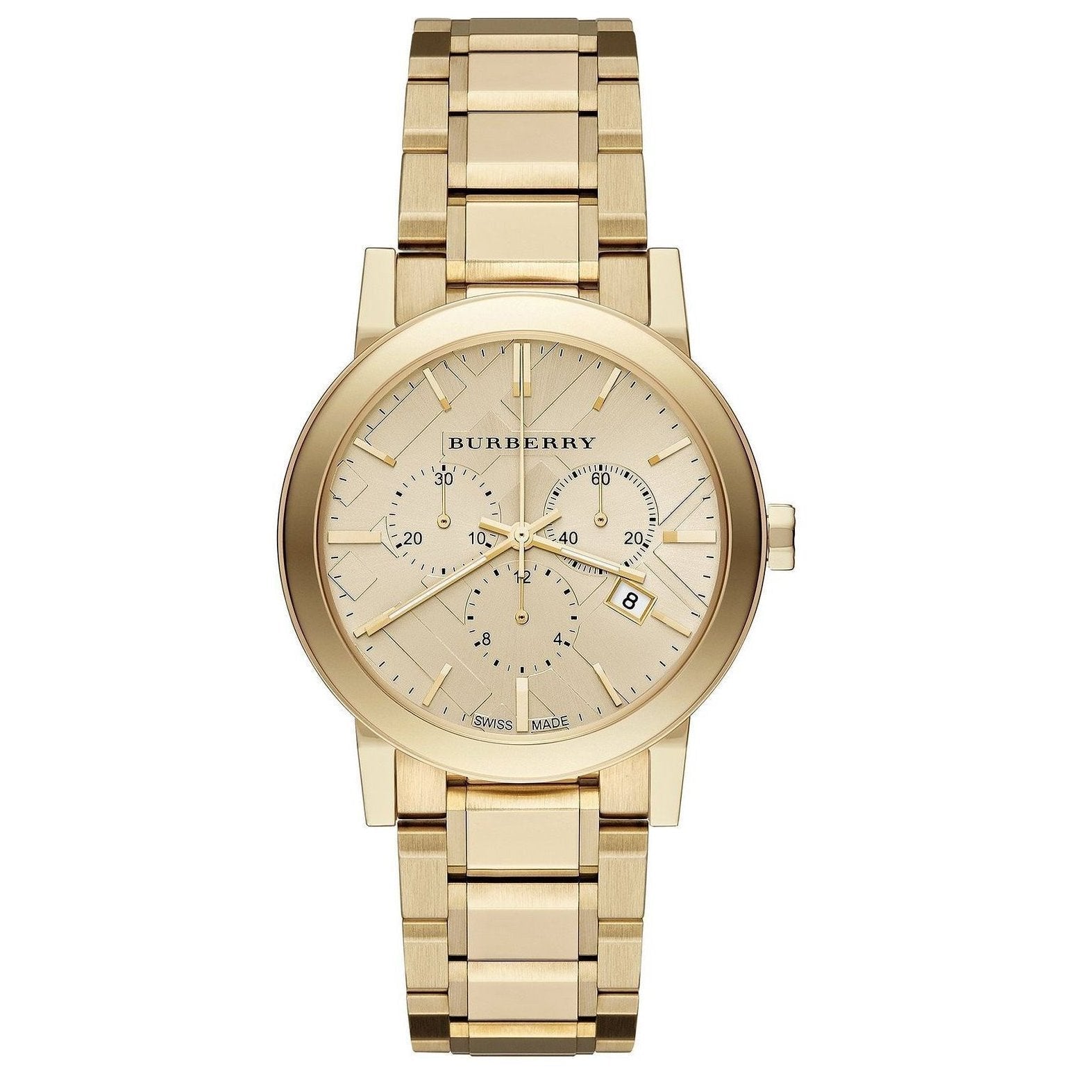 Burberry Gold Tone Chronograph 38mm Watch