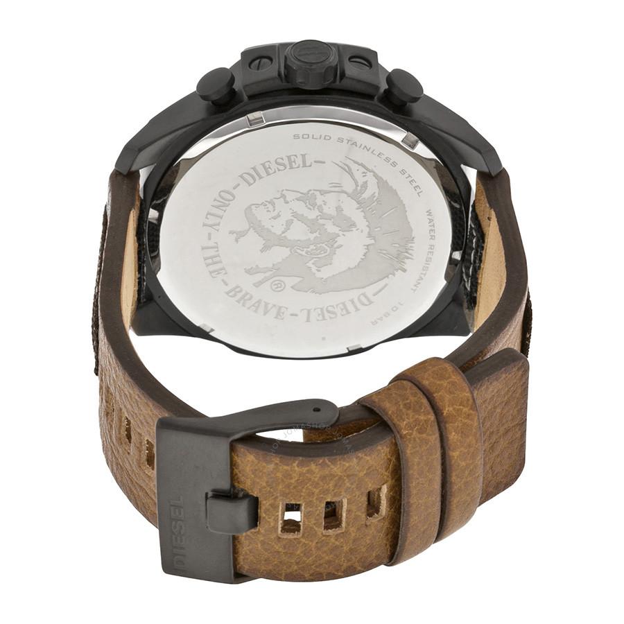 Diesel Men's Tan Mega Chief Chronograph Watch