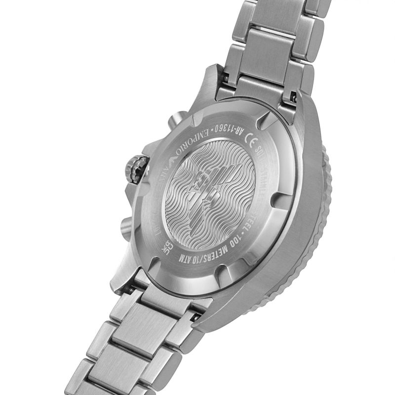Emporio Armani Men's Diver Chronograph Steel Watch