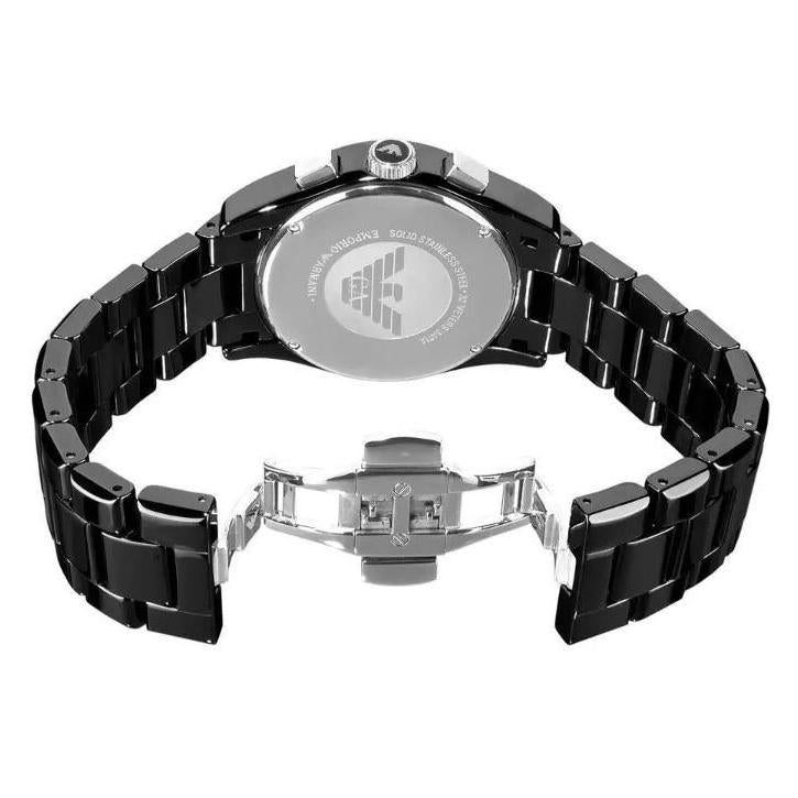 Emporio Armani Men's Black Chronograph Watch