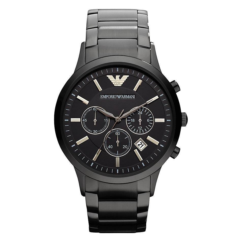 Emporio Armani Men's Black Chronograph Watch