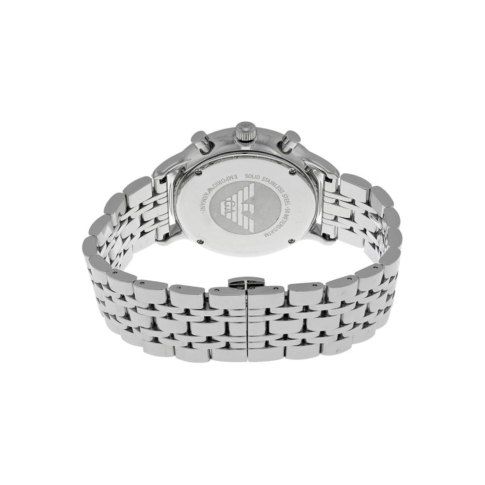 Emporio Armani Men's Silver Chronograph Watch