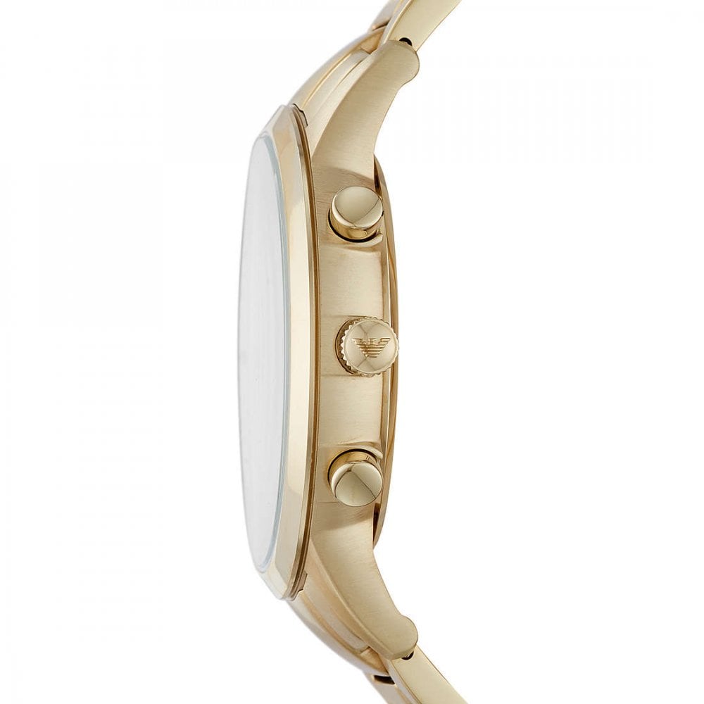 Emporio Armani Men's Chronograph Watch Renato Gold