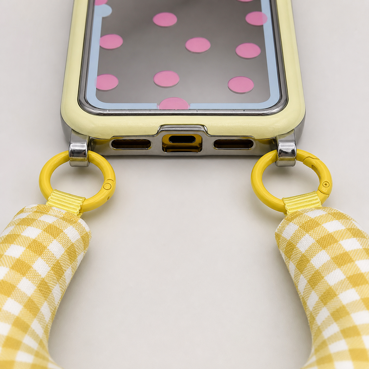Polka Pocket Mirror Case for iPhone