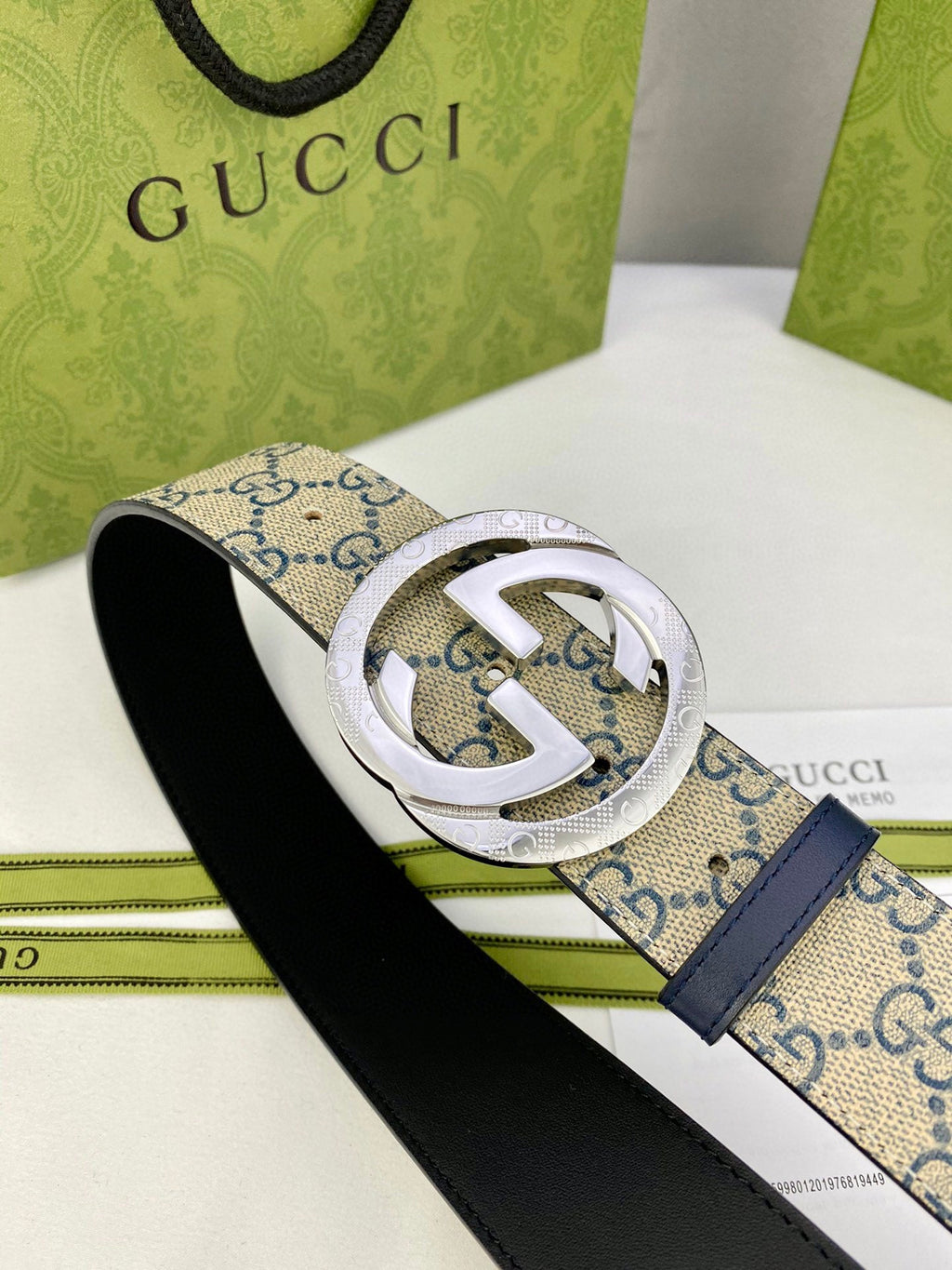 Classic Men's Belt Gold Buckle & Silver Buckle