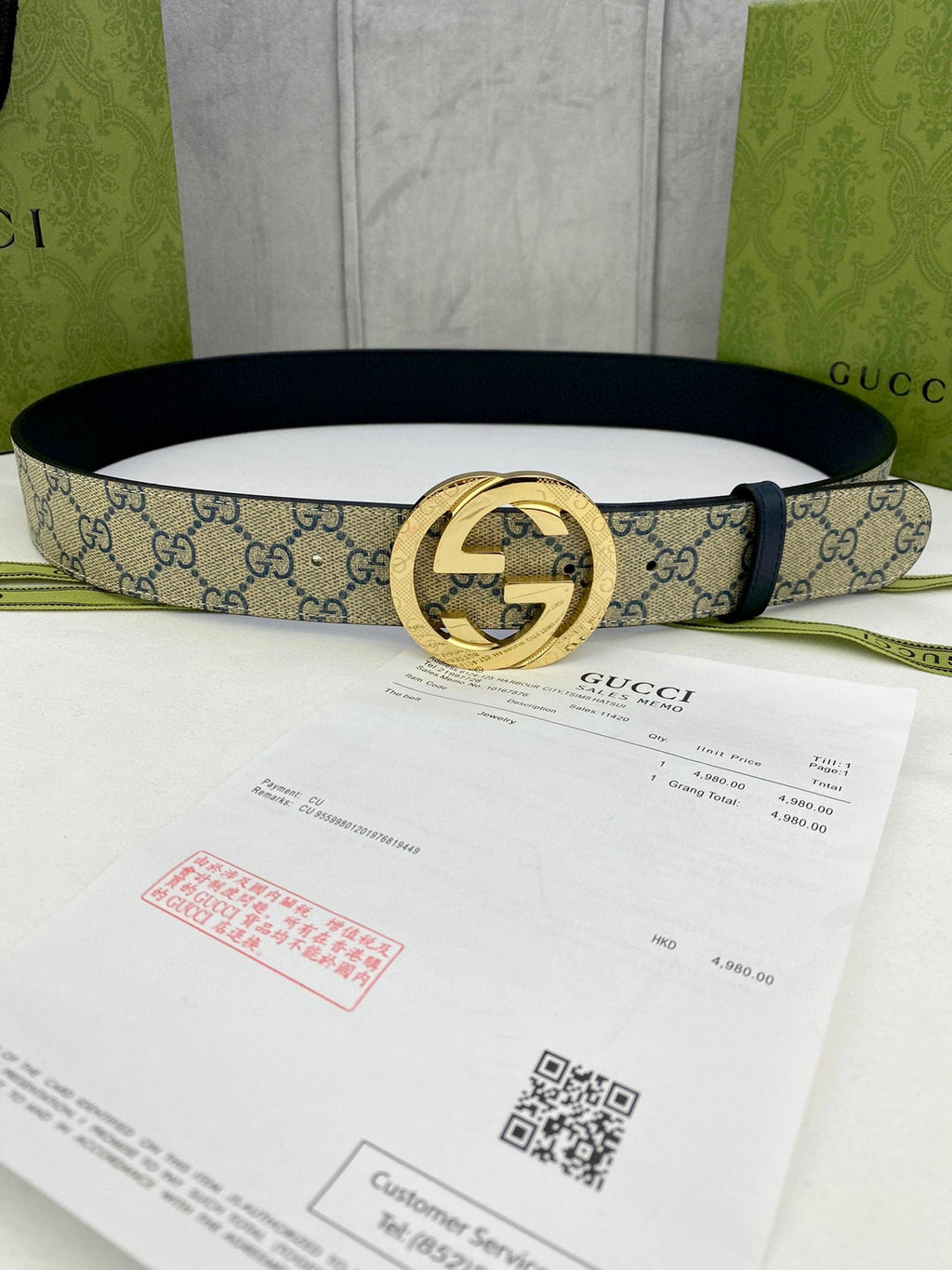 Classic Men's Belt Gold Buckle & Silver Buckle