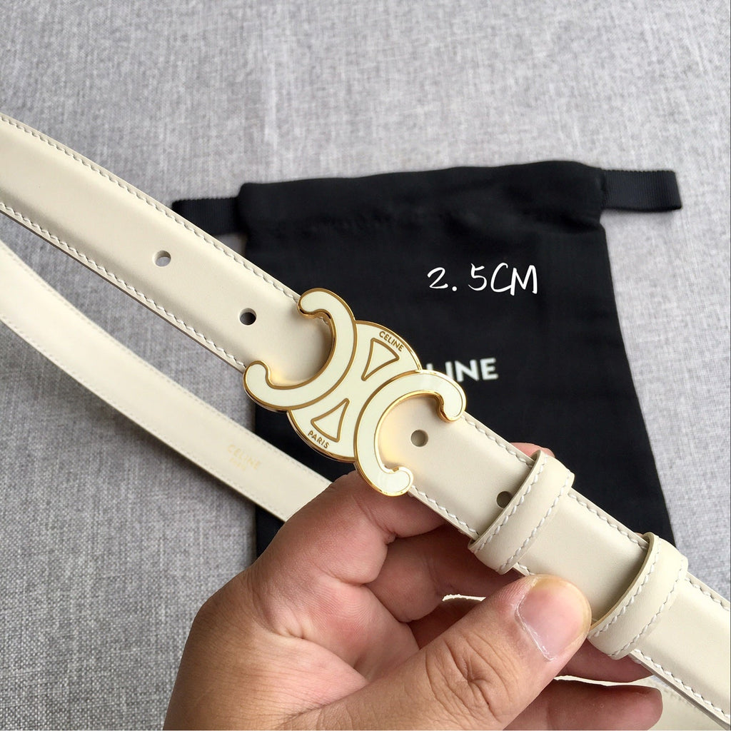 AC Women‘s Leather Belt Triomphe Buckle
