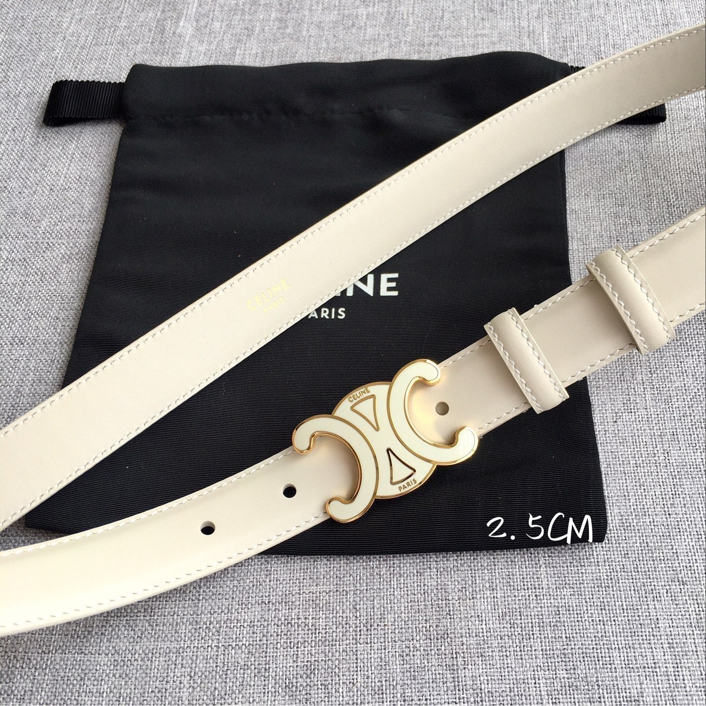 AC Women‘s Leather Belt Triomphe Buckle
