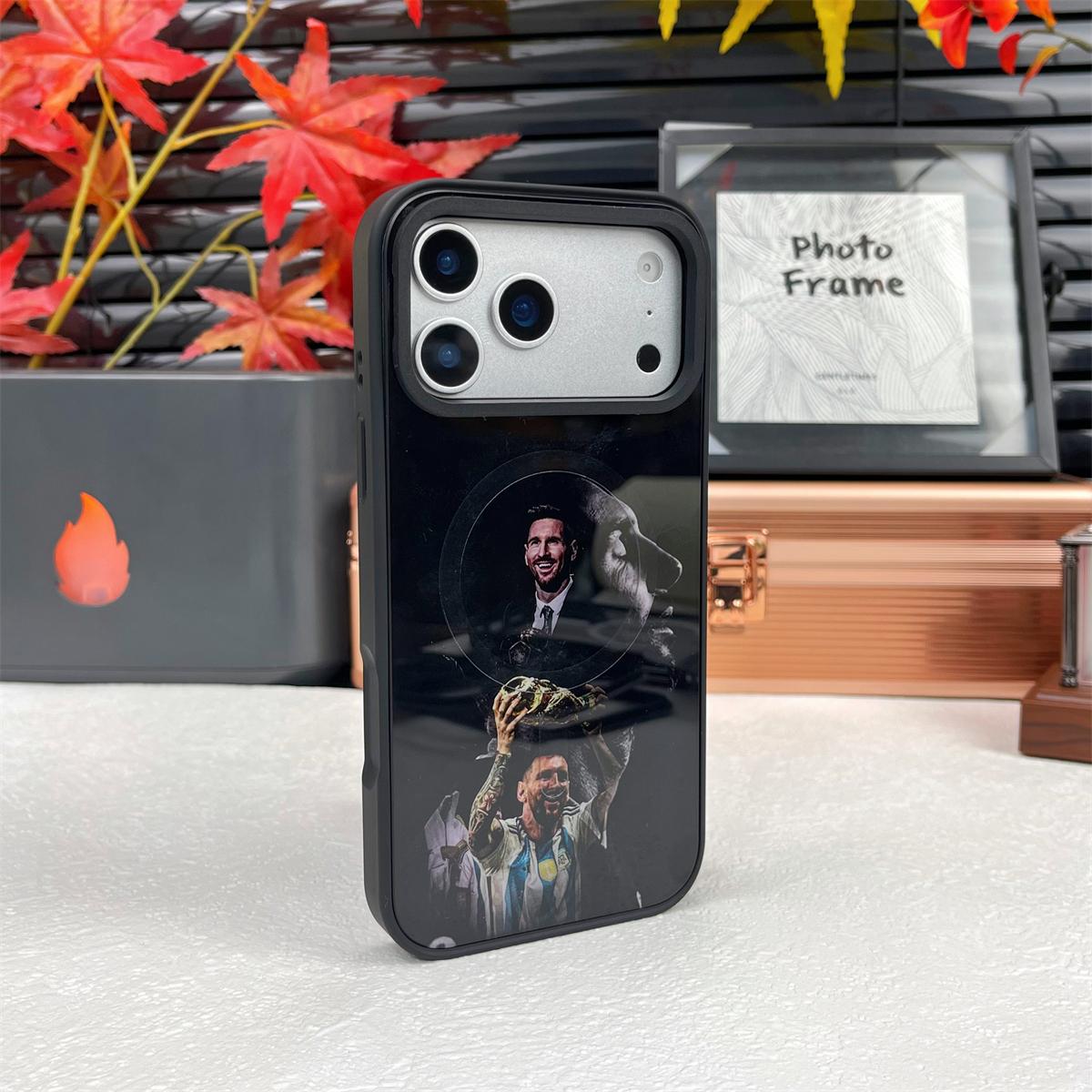 Football Legends Magnetic Phone Case – Shockproof Soft TPU with Interchangeable Back