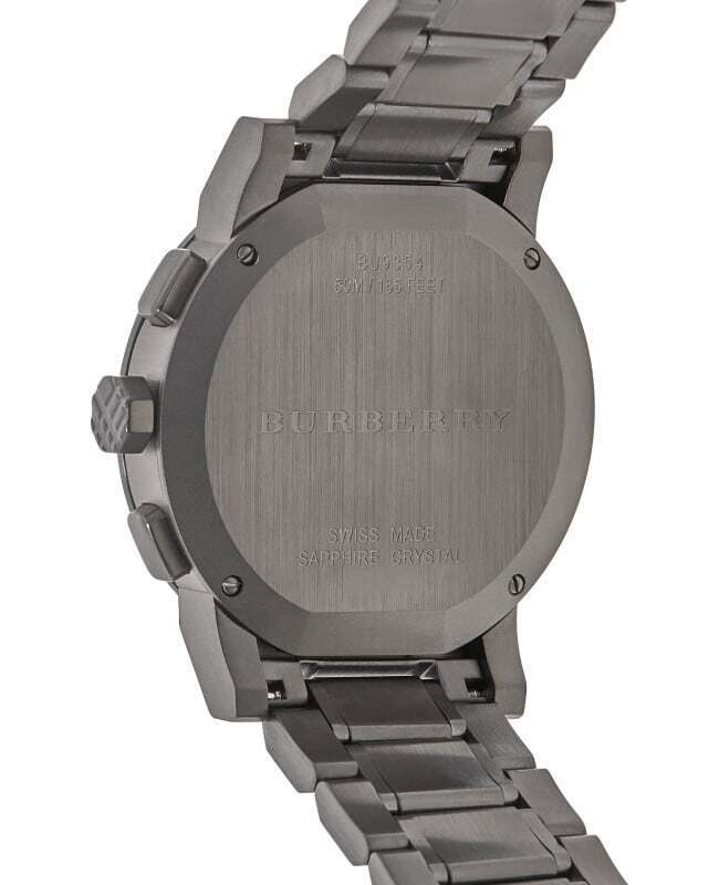 Burberry Men's Chronograph The City Black PVD 42mm Watch