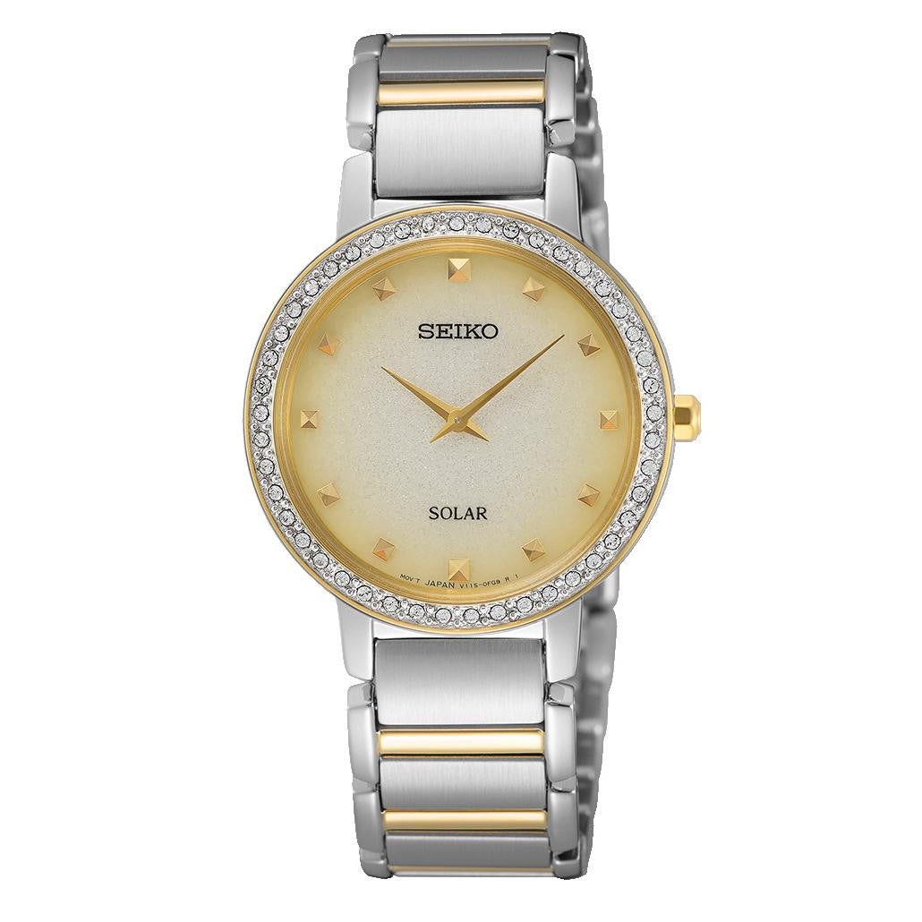 Seiko Caprice Solar Gold Ladies Watch