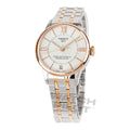 Tissot Chemin Des Tourelles Powermatic 80 Ladies White Rose Gold Watch