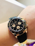 Luxury Chronograph Sport Watch with Rubber Strap